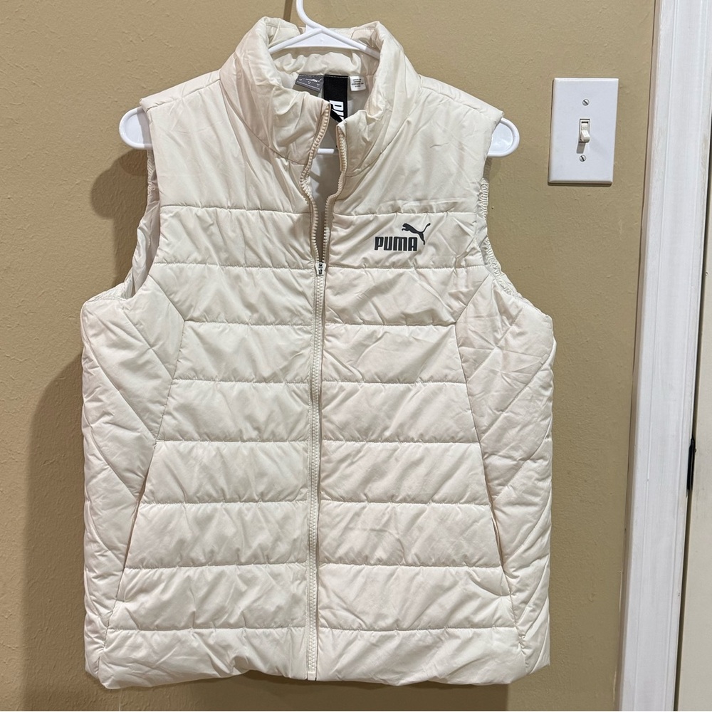 Puma Cream Quilted Vest